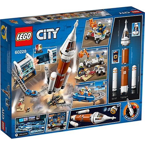 Конструктор LEGO City Space Port 60228: Ракета для запуска в далекий космос и пульт управления запуском от LEGO