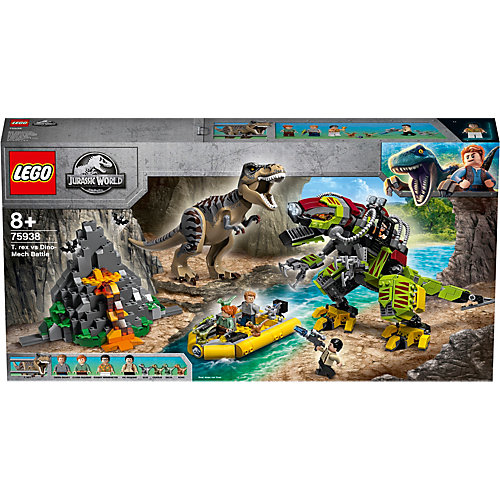 Конструктор LEGO Jurassic World 75938: Бой тираннозавра и робота-динозавра от LEGO