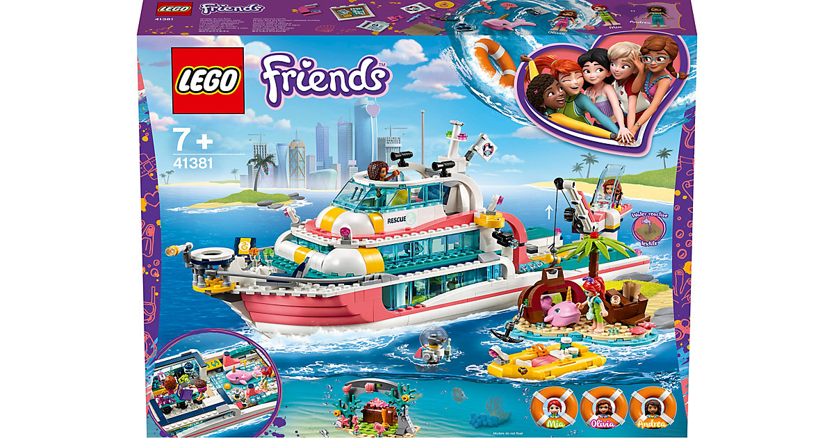LEGO 41381 Friends: Boot Rettungsaktionen bunt Kinder