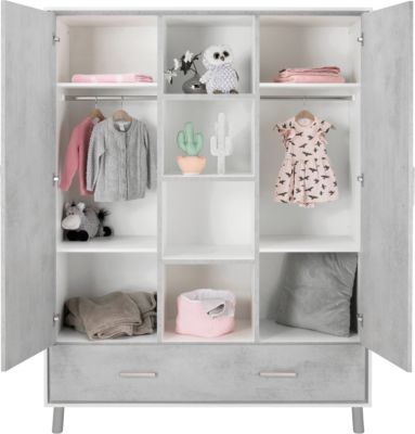 Schrank Coco Grey mit 2 Türen und Mittelregal, Schardt | myToys