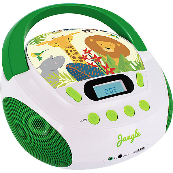 CD-Player Boombox mit USB/MP3 "Jungle"