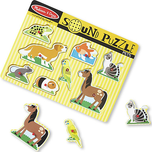 Пазл со звуком Melissa & Doug, Домашние животные от Melissa & Doug