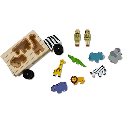 Сортер Melissa & Doug "Классические игрушки", Грузовик Сафари от Melissa & Doug