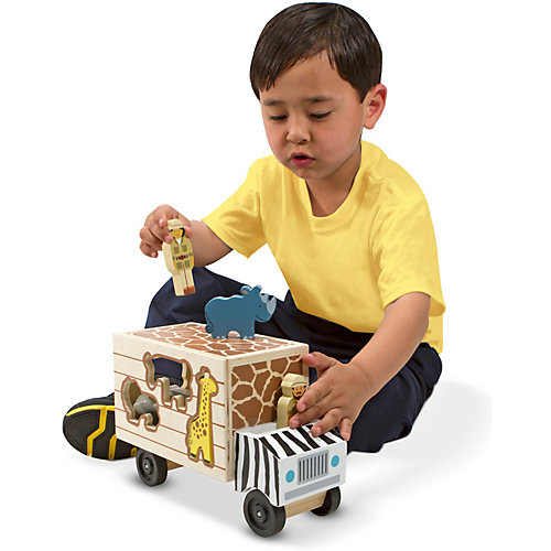 Сортер Melissa & Doug "Классические игрушки", Грузовик Сафари от Melissa & Doug