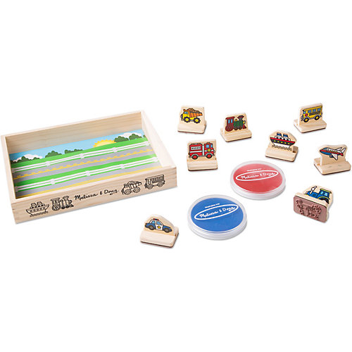 Набор штампов Melissa & Doug "Творчество", Транспорт от Melissa & Doug