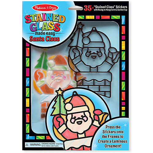Витраж Melissa & Doug "Творчество", Санта Клаус от Melissa & Doug