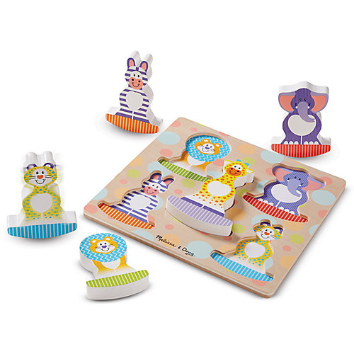 Рамка-вкладыш Melissa & Doug "Мои первые пазлы", Животные Сафари от Melissa & Doug