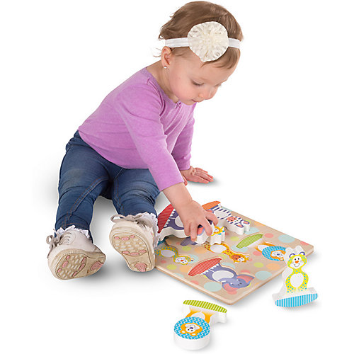 Рамка-вкладыш Melissa & Doug "Мои первые пазлы", Животные Сафари от Melissa & Doug