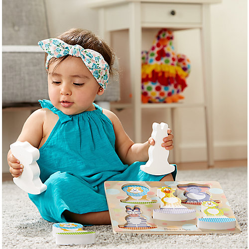Рамка-вкладыш Melissa & Doug "Мои первые пазлы", Животные Сафари от Melissa & Doug