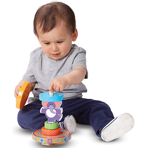 Пирамидка Melissa & Doug "Первые навыки", Слоник от Melissa & Doug