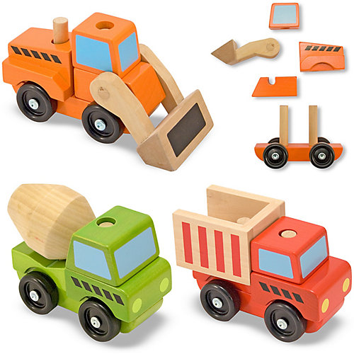 Конструктор Melissa & Doug "Классические игрушки", Строительный транспорт от Melissa & Doug