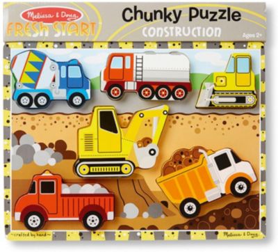4 x Holz-Puzzle Fahrzeuge je 4 Teile  ab 12 Monate Babypuzzle Einlegepuzzle 