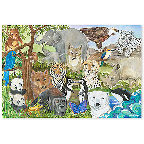 Напольный пазл Melissa & Doug, Животные от Melissa & Doug