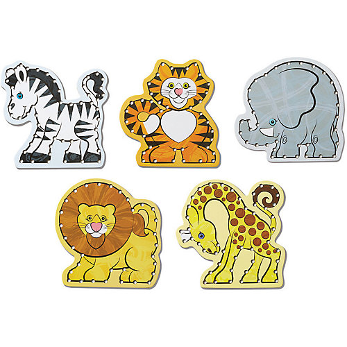 Шнуровка Melissa & Doug "Деревянные игрушки", Звери от Melissa & Doug