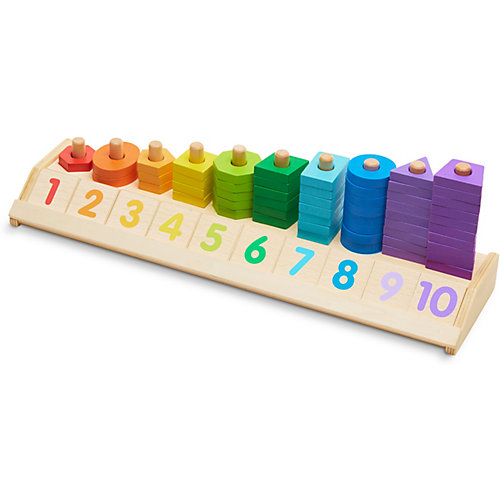 Счеты Melissa & Doug "Деревянные игрушки", Разложи по цветам