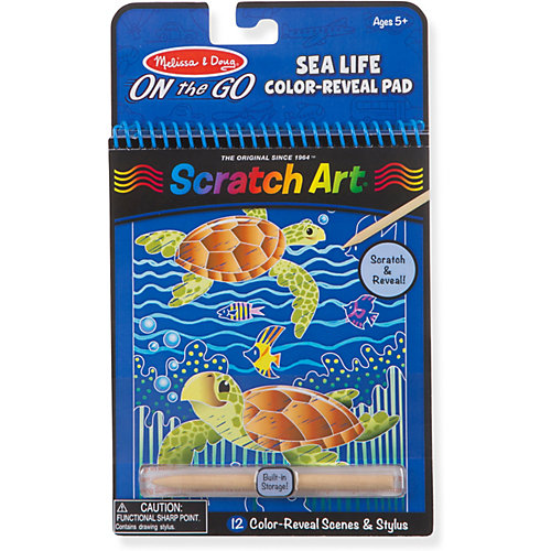 Блокнот Melissa & Doug Scratch art, Жизнь в океане от Melissa & Doug