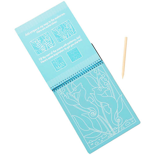 Блокнот Melissa & Doug Scratch art, Жизнь в океане от Melissa & Doug