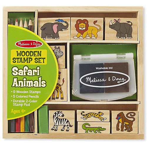 Набор печатей Melissa & Doug "Творчество", Животные Африки от Melissa & Doug
