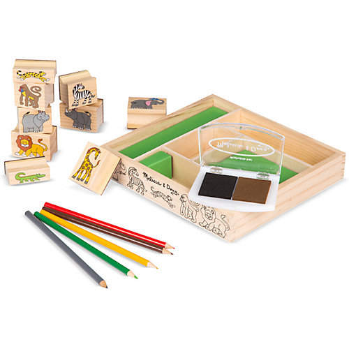 Набор печатей Melissa & Doug "Творчество", Животные Африки от Melissa & Doug