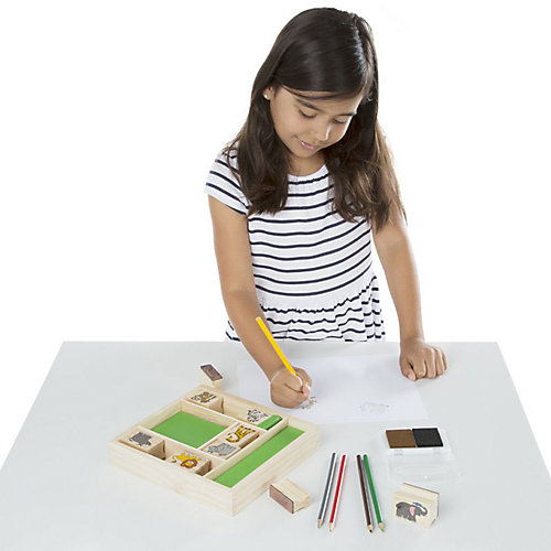 Набор печатей Melissa & Doug "Творчество", Животные Африки от Melissa & Doug