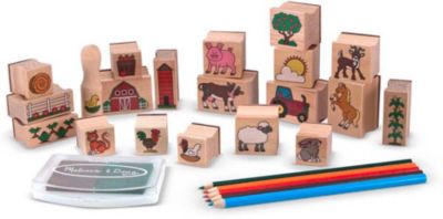 Набор печатей Melissa & Doug "Творчество", Ферма