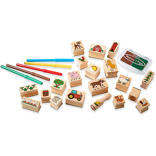 Набор печатей Melissa & Doug "Творчество", Ферма от Melissa & Doug