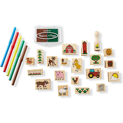 Набор печатей Melissa & Doug "Творчество", Ферма от Melissa & Doug