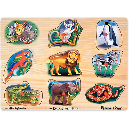 Пазл со звуком Melissa & Doug, Животные от Melissa & Doug