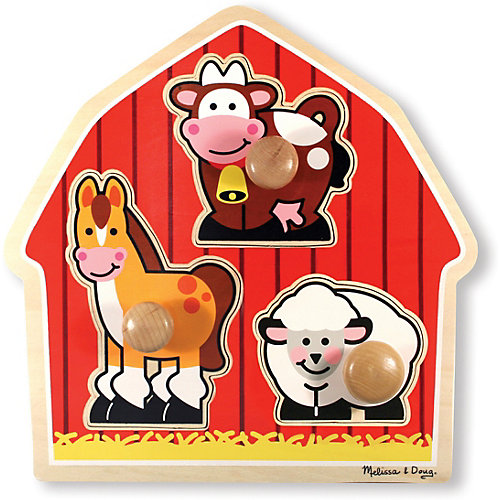 Рамка-вкладыш Melissa & Doug "Мои первые пазлы", Животные с фермы от Melissa & Doug