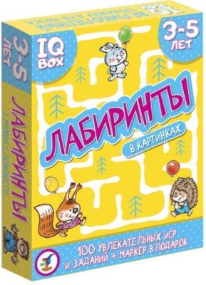 Карточная игра IQ Box "Лабиринты: 3-5 лет"