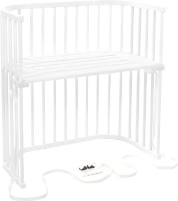 Premium Beistellbett Kinderbett Dream Plus Maxi 60x120 cm weiß lackiert TOP 