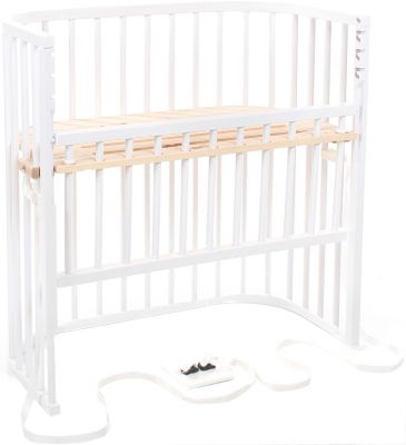 Beistellbett Babybay Boxspring Comfort Weiss Lackiert Mit