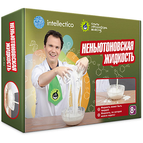Набор Intellectico «Опыты профессора Николя. Неньютоновская жидкость»
