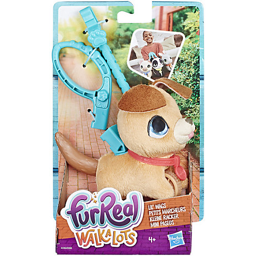 Мягкая игрушка FurReal Friends "Маленький питомец на поводке" Бежевая собака от Hasbro