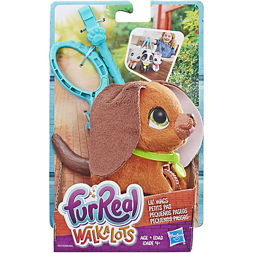 Мягкая игрушка FurReal Friends "Маленький питомец на поводке" Коричневая собака от Hasbro