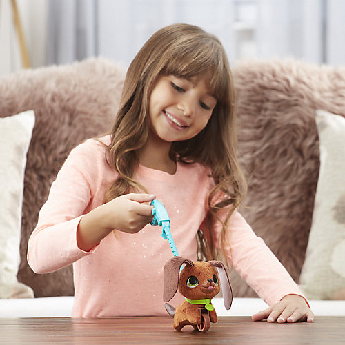 Мягкая игрушка FurReal Friends "Маленький питомец на поводке" Коричневая собака от Hasbro
