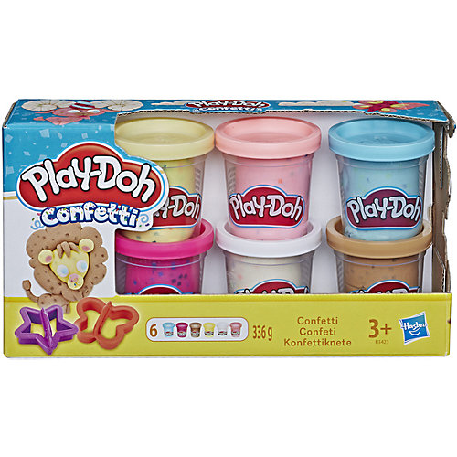 Набор пластилина Play-Doh "Конфетти", 6 банок от Hasbro