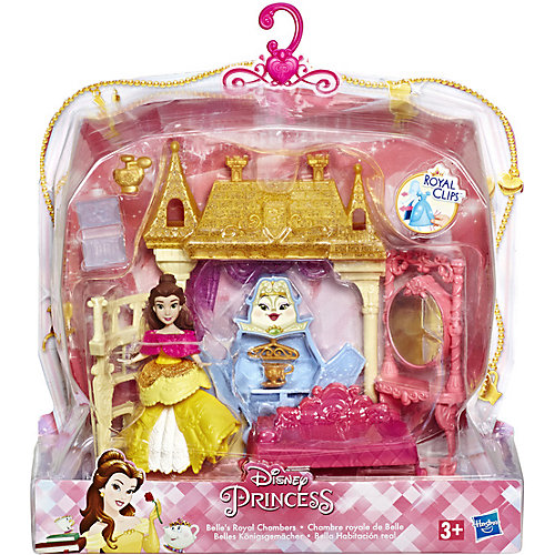 Игровой набор Disney Princess Royal Clips, Спальня Белль от Hasbro
