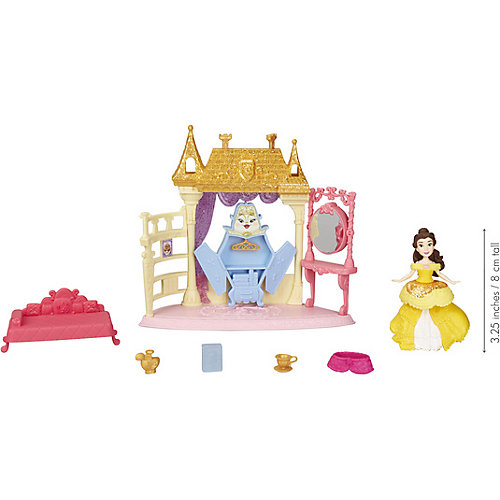 Игровой набор Disney Princess Royal Clips, Спальня Белль от Hasbro