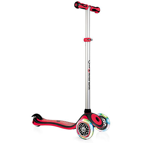 Трехколесный самокат Globber Primo Plus Lights, красный от Globber