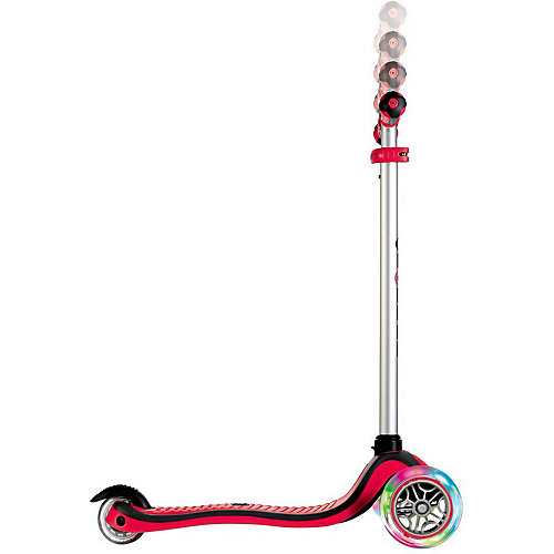 Трехколесный самокат Globber Primo Plus Lights, красный от Globber