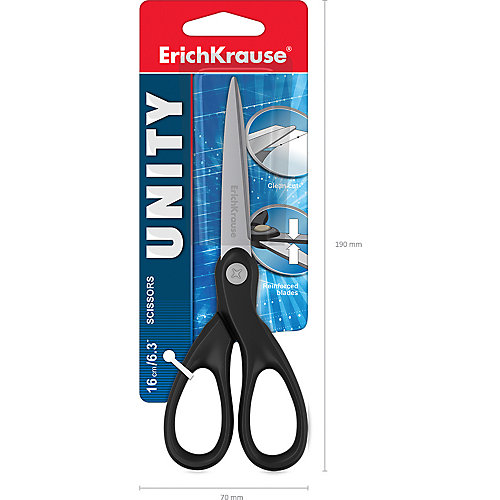 Ножницы Erich Krause Unity, 16 см, цвет красный от Erich Krause
