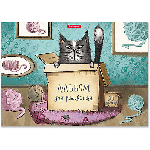Альбом для рисования Erich Krause Cat & Box, А4, 30 листов от Erich Krause
