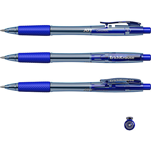 Ручка шариковая автоматическая Erich Krause JOY Original, Ultra Glide Technology, синий от Erich Krause