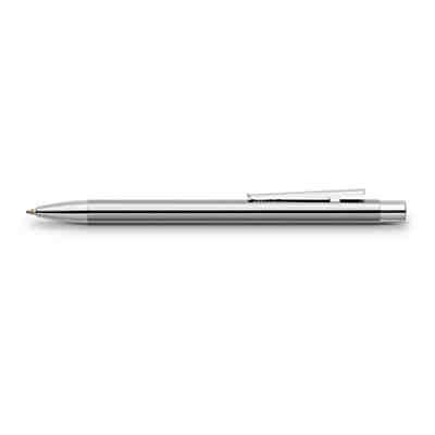 Edelstahl-Kugelschreiber NEO Slim, glänzend, M, inkl. Großraum-Mine