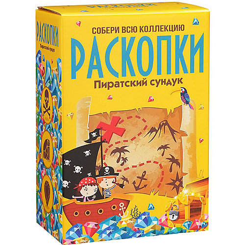 Набор для проведения раскопок "Пиратский сундук" (большой) от Настоящие раскопки