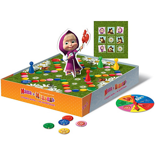 Настольная игра STEP puzzle "Маша и Медведь", Сладко жить — не запретишь! от Степ Пазл
