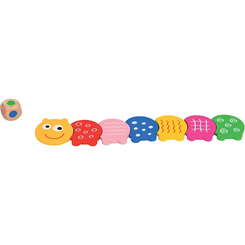 Дорожная игра STEP puzzle "Возьми с собой", Разноцветные гусенички