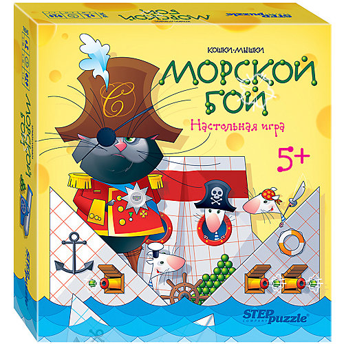 Настольная игра STEP puzzle "Кошки-мышки", Морской бой от Степ Пазл