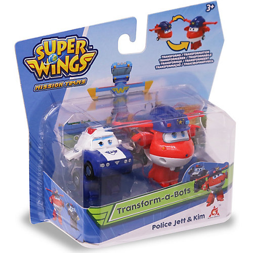 Игровой набор мини-трансформеры Gulliver Super wings "Команда Полиции", Джетт Пол от Gulliver